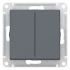 2-клавишный ВЫКЛЮЧАТЕЛЬ, 10АХ, механизм, быстрозажим. клем., ГРИФЕЛЬ Schneider Electric Art Gallery GAL000751S