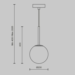Подвесной светильник Maytoni MOD321PL-01B1