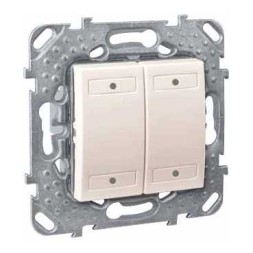 Выключатель Schneider Electric Unica 4хкнопочный с индикатором led, бежевый MGU5.531.25