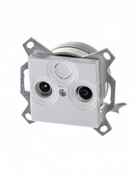 Розетка TV-R ABB Levit жемчуг оконечная 2CHH083503A6068 5011H-A03503 68W