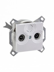 Розетка TV-R ABB Levit жемчуг оконечная 2CHH083503A6068 5011H-A03503 68W