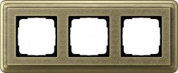 Рамка Gira Classix Art Бронза 3-постовая 0213661