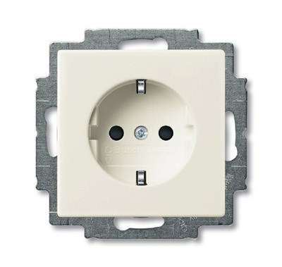 Розетка ABB Basic 55 chalet-white SCHUKO 16А 250В с винтовыми клеммами 2CKA002011A6150 23 EUC-96-507
