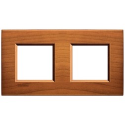 Рамка Bticino LivingLight Квадрат Американская вишня 2+2 модуля LNA4802M2LCA