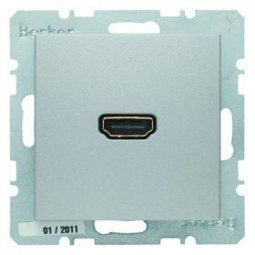 Розетка HDMI Berker S.1 алюминевый матовый 3315421404