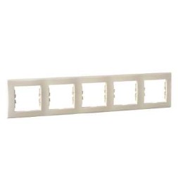 Рамка Schneider Electric Sedna бежевый 5 постов SDN5800947