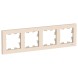 Рамка Schneider Electric Atlasdesign Бежевый 4 поста ATN000204