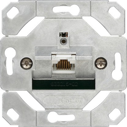 Сетевая розетка Gira 1-местн. Cat.6A IEEE 802.3an Вставка 245100