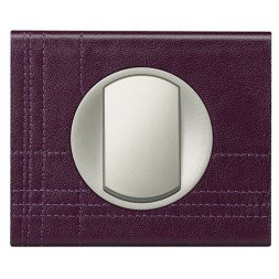 Рамка Legrand Celiane Кожа/Текстиль Кожа пурпур 1 пост 069441