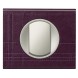 Рамка Legrand Celiane Кожа/Текстиль Кожа пурпур 1 пост 069441