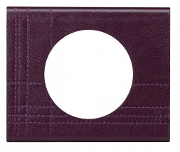 Рамка Legrand Celiane Кожа/Текстиль Кожа пурпур 1 пост 069441