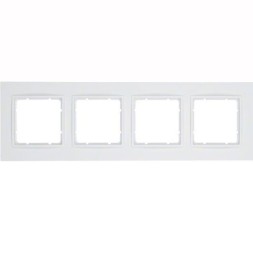 Рамка Berker B.7 Полярная белизна 4 поста 10146919