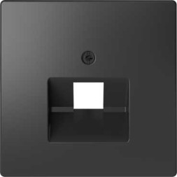 Центральная накладка Merten D-Life антрацит для розетки 1-ной RJ45 MTN4521-6034