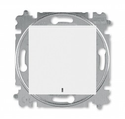 Переключатель ABB Levit ориентационная белый / белый одноклавишный с подсветкой 2CHH590646A6003 3559H-A06446 03W