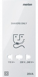 Центральная плата Merten M-серия белый розетки для электробритвы MTN213619
