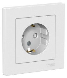 ATN001344 Atlasdesign РОЗЕТКА с заземлением со шторками, 16А, в сборе, ЛОТОС Schneider Electric