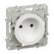 Розетка Schneider Electric Odace белый со шторками S52R033