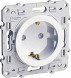 Розетка Schneider Electric Odace белый со шторками S52R033