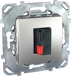 Аудио розетка Schneider Electric Unica Class Top алюминий MGU5.486.30ZD