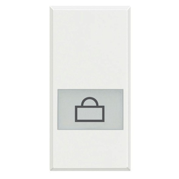 Клавиши Bticino Axolute Белый с подсвечиваемыми символами для выключатель в дизайне AXIAL - 1 модуль, Посыльный HD4921LP