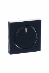 Плата центральная (накладка) ABB Future антрацит с ручкой и лампой для поворотного светорегулятора 2CKA006599A2950 6540-81-102