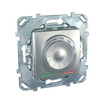 Термостат теплого пола Schneider Electric Unica Class Top алюминий 10а с датчиком MGU5.503.30ZD