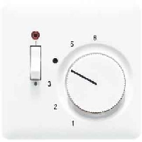 Накладка Jung CD серия белая термостата комнатного с выкл.(мех TR231U,TR241U) CDTR231PLWW