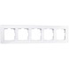 Рамка из стекла на 5 постов Favorit белый Werkel W0051101