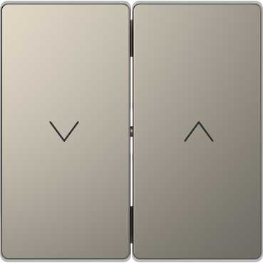 Клавиша-кнопка для жалюзи Merten D-Life никель MTN3855-6050