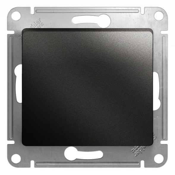 1-клавишный Выключатель, сх.1, 10АХ, механизм Schneider Electric Glossa Антрацит GSL000711