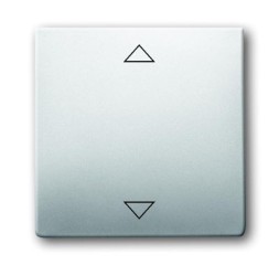 Клавиша ABB Pure Steel сталь для механизма электронного выключателя Busch-Jalousiecontrol 6411 U-101 6411 U/S-101 6418 U реле 6402 U 2CKA006430A0343 6430-866-102