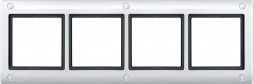 Рамка Merten Aquadesign Полярный белый 4 поста MTN401419