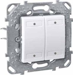 Выключатель Schneider Electric Unica 4хкнопочный с индикатором led белый MGU5.531.18