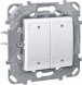 Выключатель Schneider Electric Unica 4хкнопочный с индикатором led белый MGU5.531.18