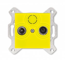 Розетка TV-R ABB Levit жёлтый оконечная 2CHH083503A6064 5011H-A03503 64W