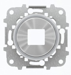 Накладка ABB Skymoon Хром для зарядного устройства USB механизмов 8185 кольцо 2CLA868500A1401 8685 CR