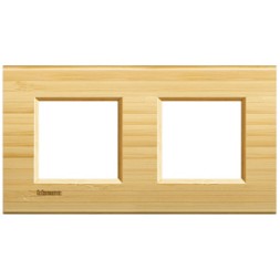 Рамка Bticino LivingLight Квадрат Бамбук 2+2 модуля LNA4802M2LBA