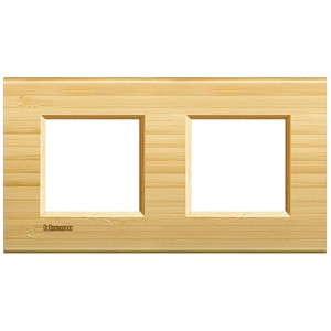 Рамка Bticino LivingLight Квадрат Бамбук 2+2 модуля LNA4802M2LBA