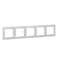 Рамка Schneider Electric Sedna Белый 5 постов SDN5800921