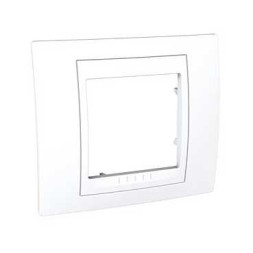 Рамка Schneider Electric Unica Хамелеон Белый 1 пост MGU6.002.18