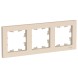 Рамка Schneider Electric Atlasdesign Бежевый 3 поста ATN000203