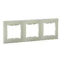 Рамка Schneider Electric Sedna бежевый 3 поста вертикальная SDN5801347