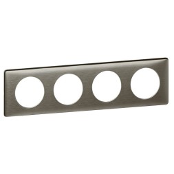 Рамка Legrand Celiane Металлик Вольфрам 4 поста 068974