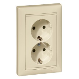 Розетка Legrand Valena Слоновая кость 2-ая с/з 774370