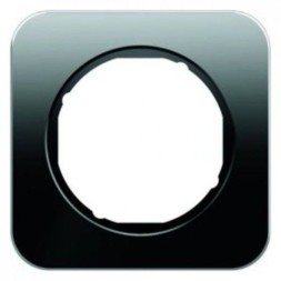 Рамка Berker R.1 Черный стекло 1 пост 10112116