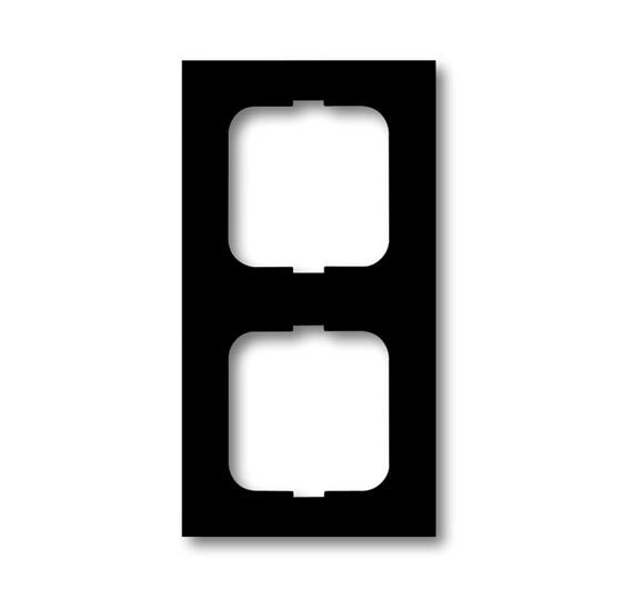 Рамка ABB Future Черный бархат 2 поста 2CKA001754A4534 1722-885K-500