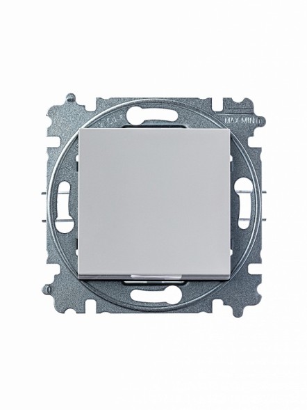 Выключатель ABB Levit серый / белый одноклавишный 2CHH590145A6016 3559H-A01445 16W