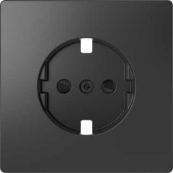 Центральная накладка Merten D-Life антрацит для механизма розетки MTN2330-6034