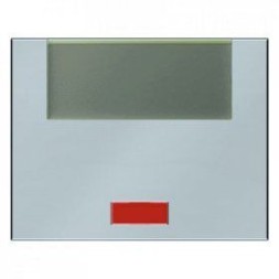 Клавиша Berker K.5 стальной лак с 5 прилагаемыми линзами и большим полем для надписи 14967004