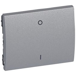 Клавиша Legrand Galea Life алюминий для двухполюсного выключателя 771315